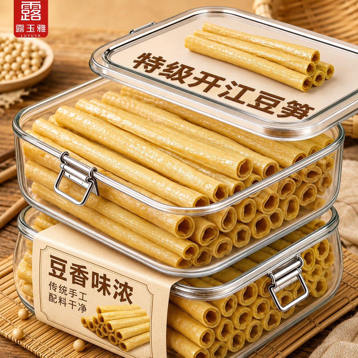 特级开江豆笋官方旗舰店四川特产正宗纯手工豆筋豆棒豆杆豆棍腐竹