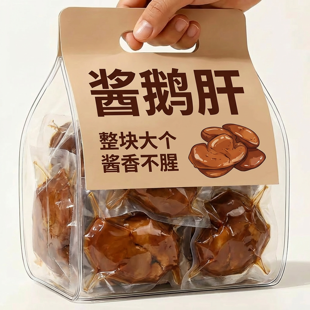 天猫甄选法式酱鹅肝开袋即食五香麻辣华农美食卤味鹅肝下酒菜酱香