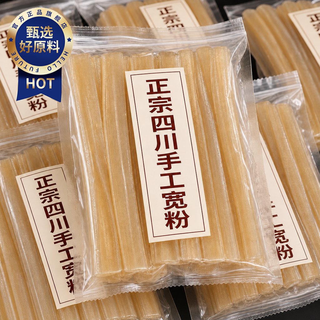 四川火锅宽粉川粉苕粉正宗纯手工红薯粉苕粉皮免泡麻辣烫火锅食材