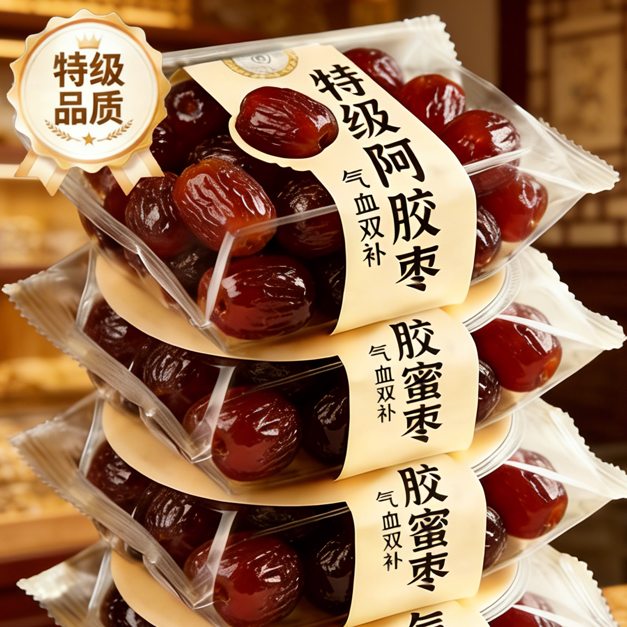 无核阿胶蜜枣独立小包装官方旗舰店蜜饯追剧孕妇零食果干蜜饯果脯