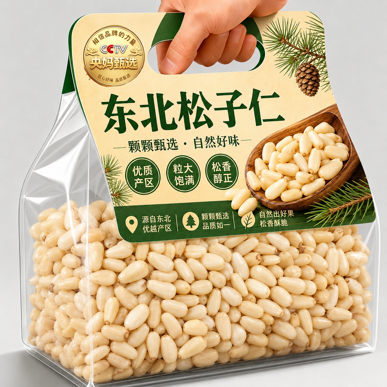 东北松子仁熟2026新货特级原味长白山特产非野生手剥大颗粒净含量