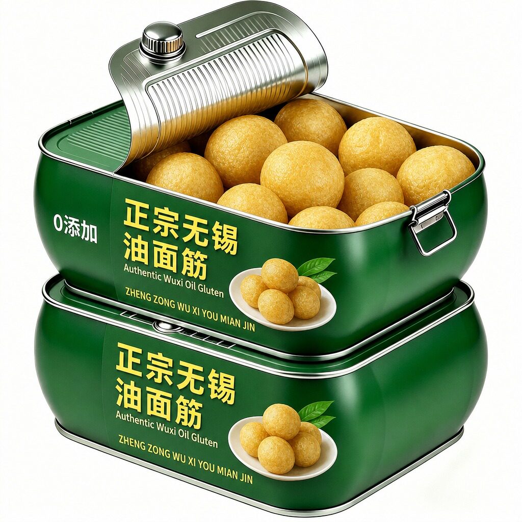 正宗无锡清水油面筋老字号旗舰店素泡面筋球干货素食炒菜火锅塞肉