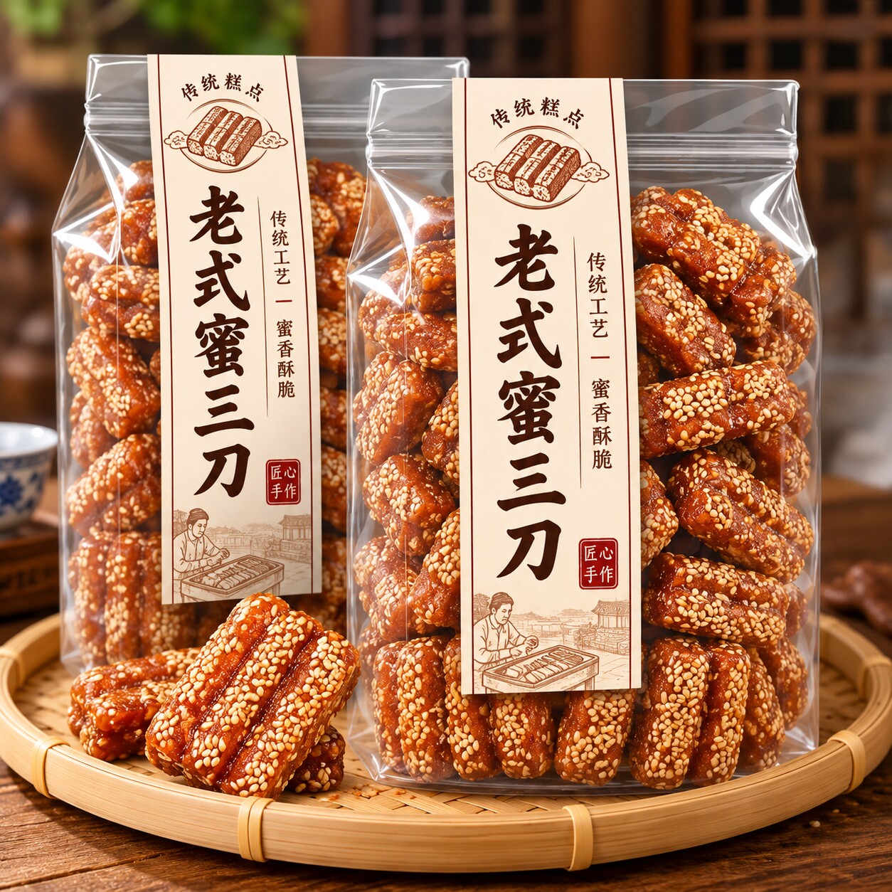 山东特产蜜三刀官方旗舰店老式传统果子糕点心健康零食品小吃休闲
