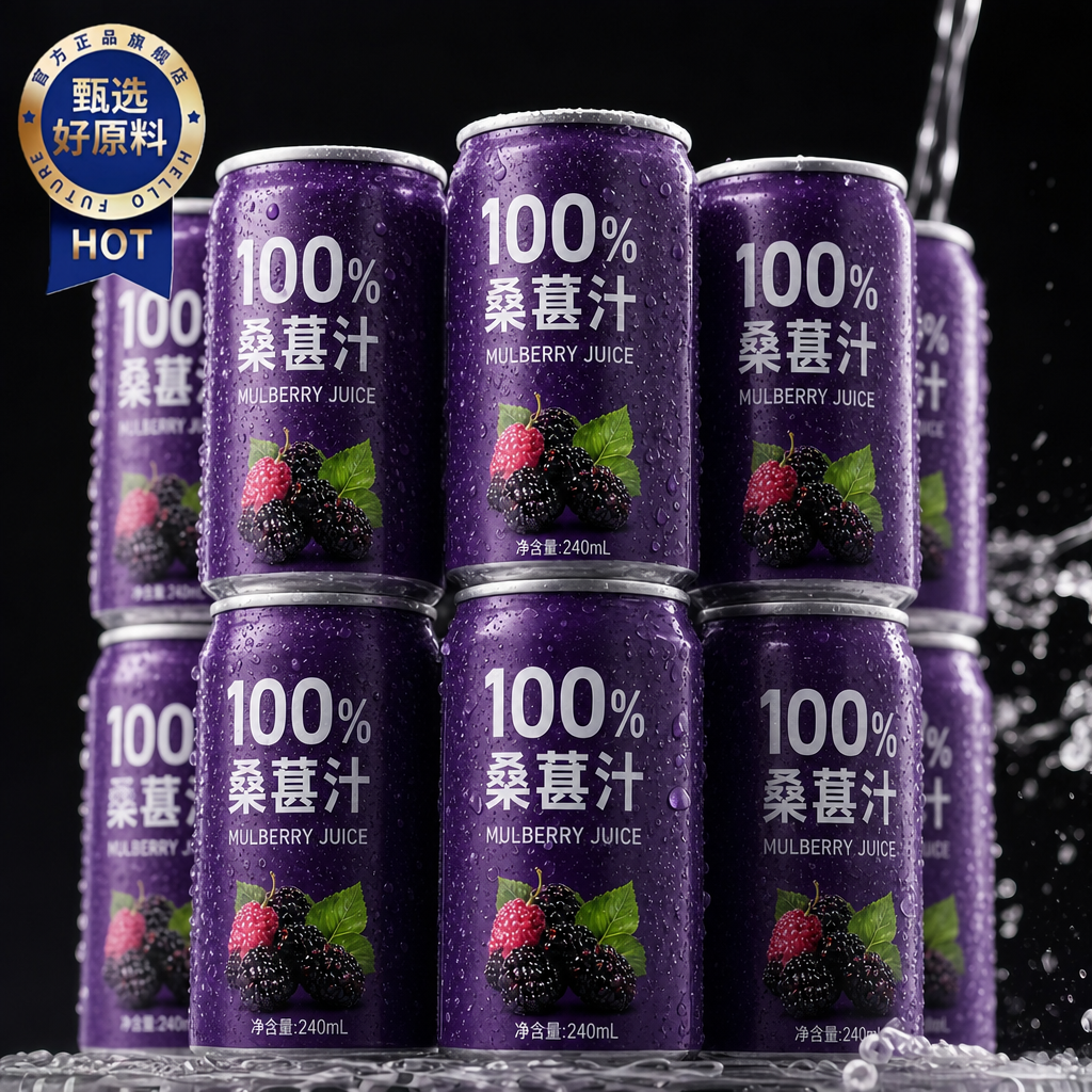 新疆NFC100%纯桑果汁无添加桑葚汁花青素果蔬汁饮料果汁新鲜原浆