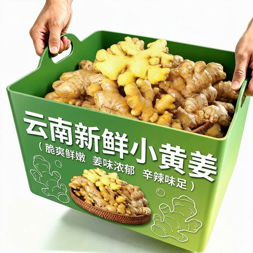 云南小黄姜！现挖现发精选整块姜