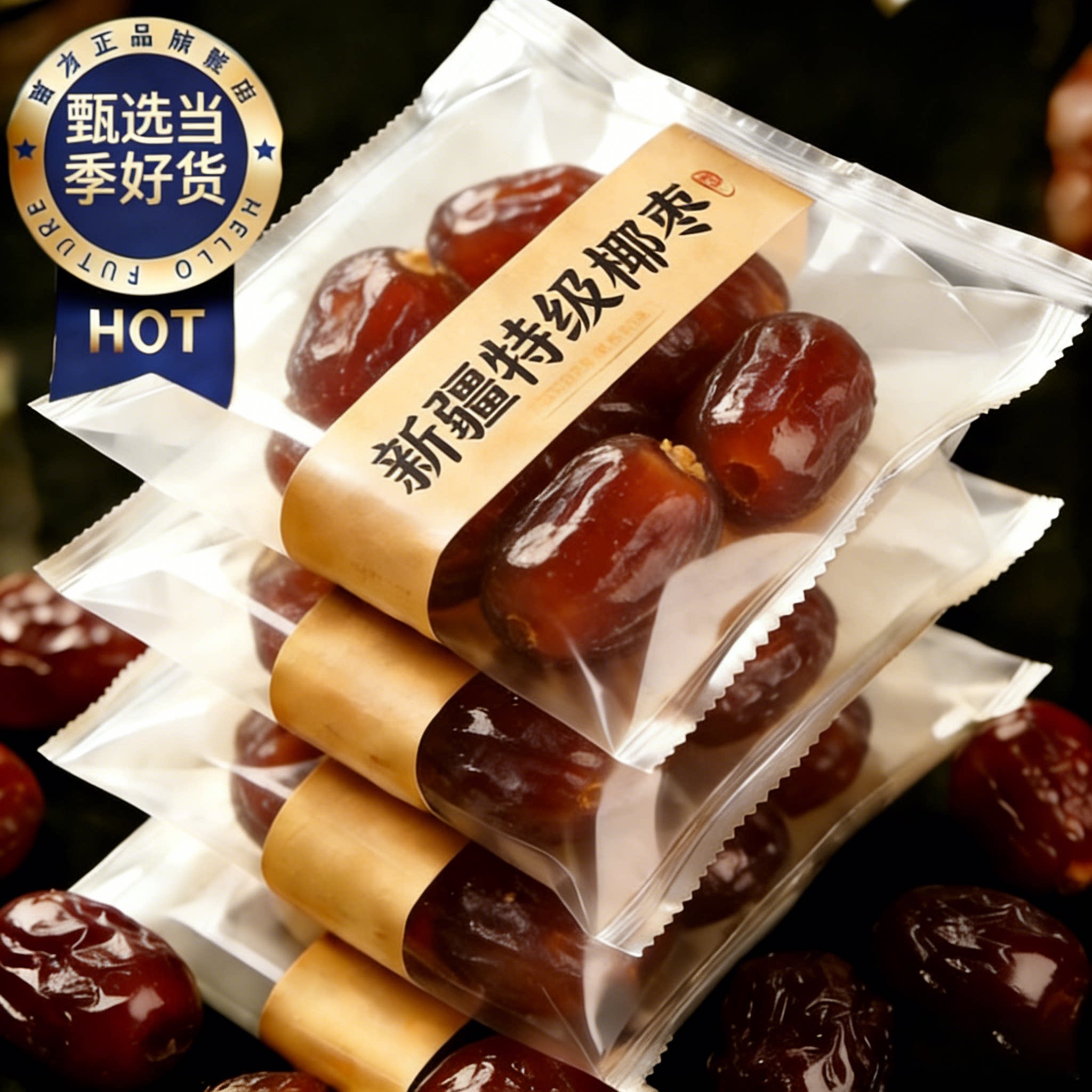 椰枣特级新疆特产0添加大枣即食免洗进口果脯零食煲汤官方旗舰店