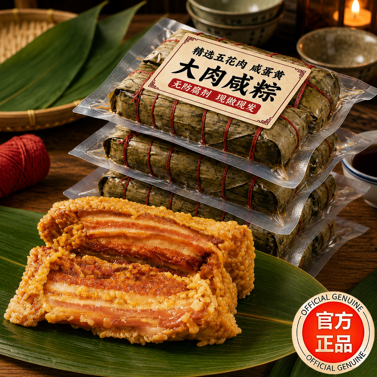 【嘉兴大粽子】肉粽咸粽子端午节