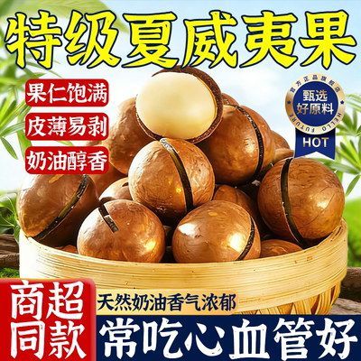 特级夏威夷果坚果批发官方旗舰店2025年新货整箱5斤原味零食500g