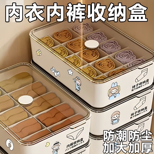 袜子三合一收纳盒衣柜分格家用宿舍塑料收纳神器贴身衣物 内衣内裤