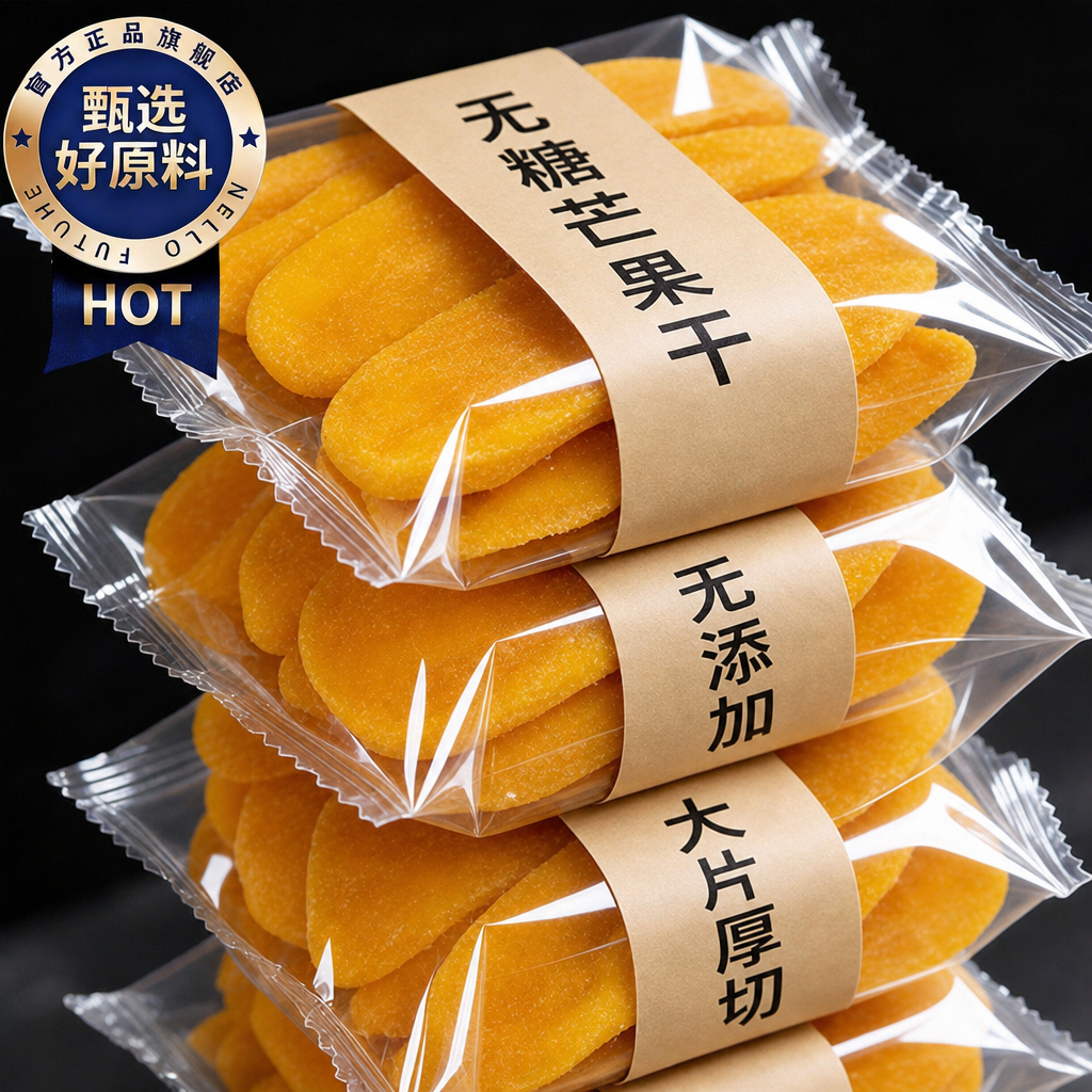 特级厚切大片芒果干原味无糖添加官方旗舰店即食蜜饯水脯休闲零食