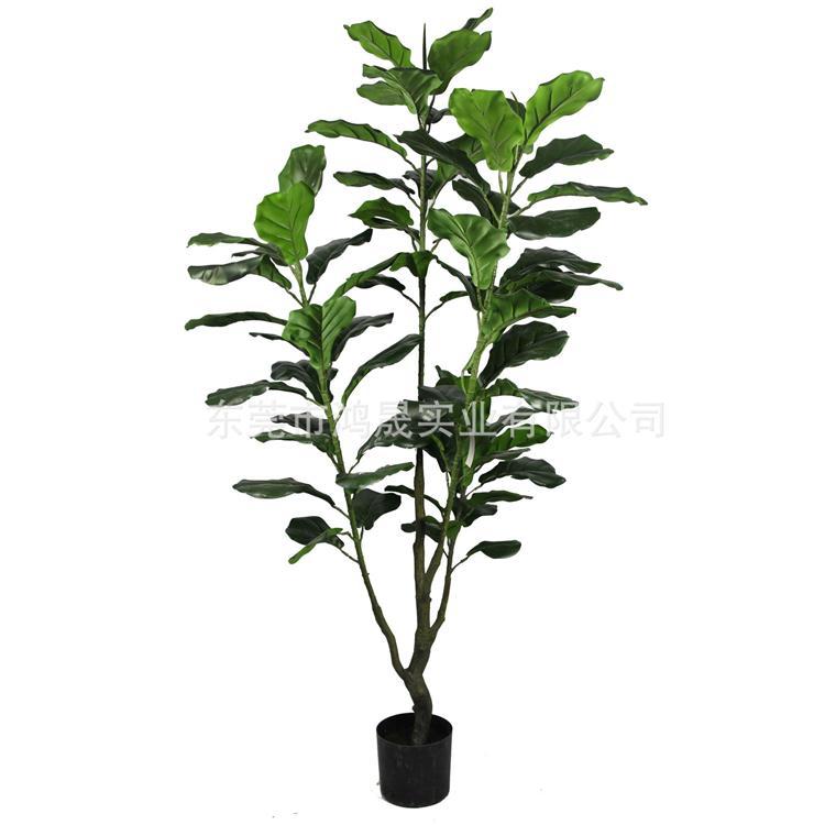时尚耐用仿真琴叶榕盆栽居家花卉琴叶榕树盆栽植物套装摆件装饰