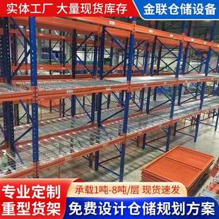 加厚横梁式重型货架五金仓库物流仓储库房铁架高位立体库货架