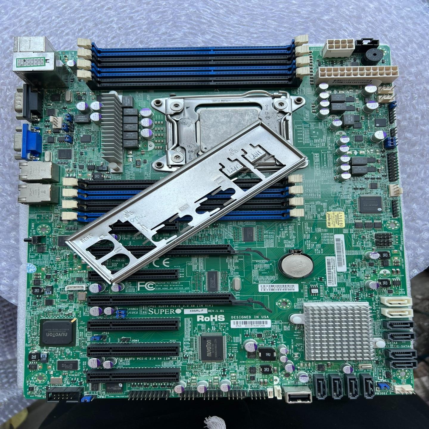 原装超微X9SRL-F 单路x79服务器主板2011针