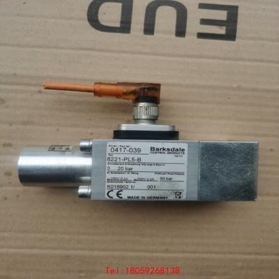 【非标价】德国巴士德Barksdale压力开关，8221-PL5-B，