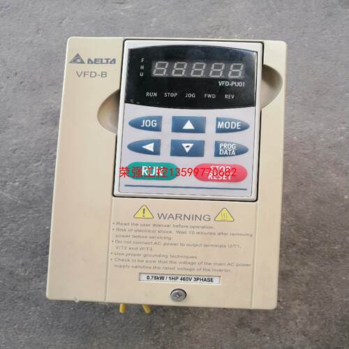 【荣强工控】台达变频器VFD007B43A，0.75KW，380V 拆机