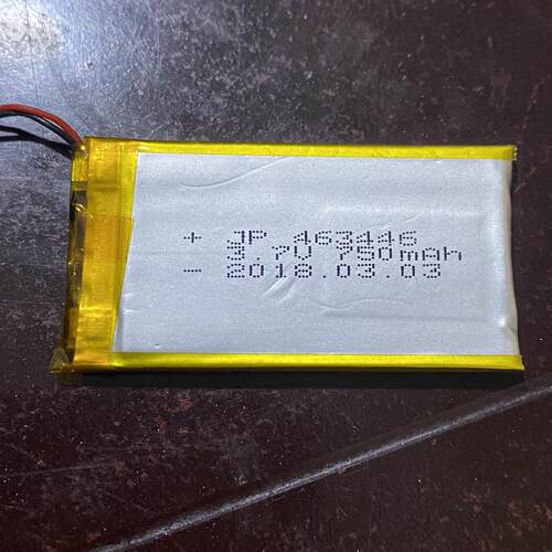 聚合物463446锂电池3.7v750mAh摄像头锂电池