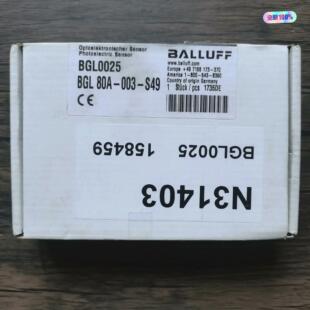 正品 BGL 巴鲁夫 槽形传感器 BGL0025 全新原装