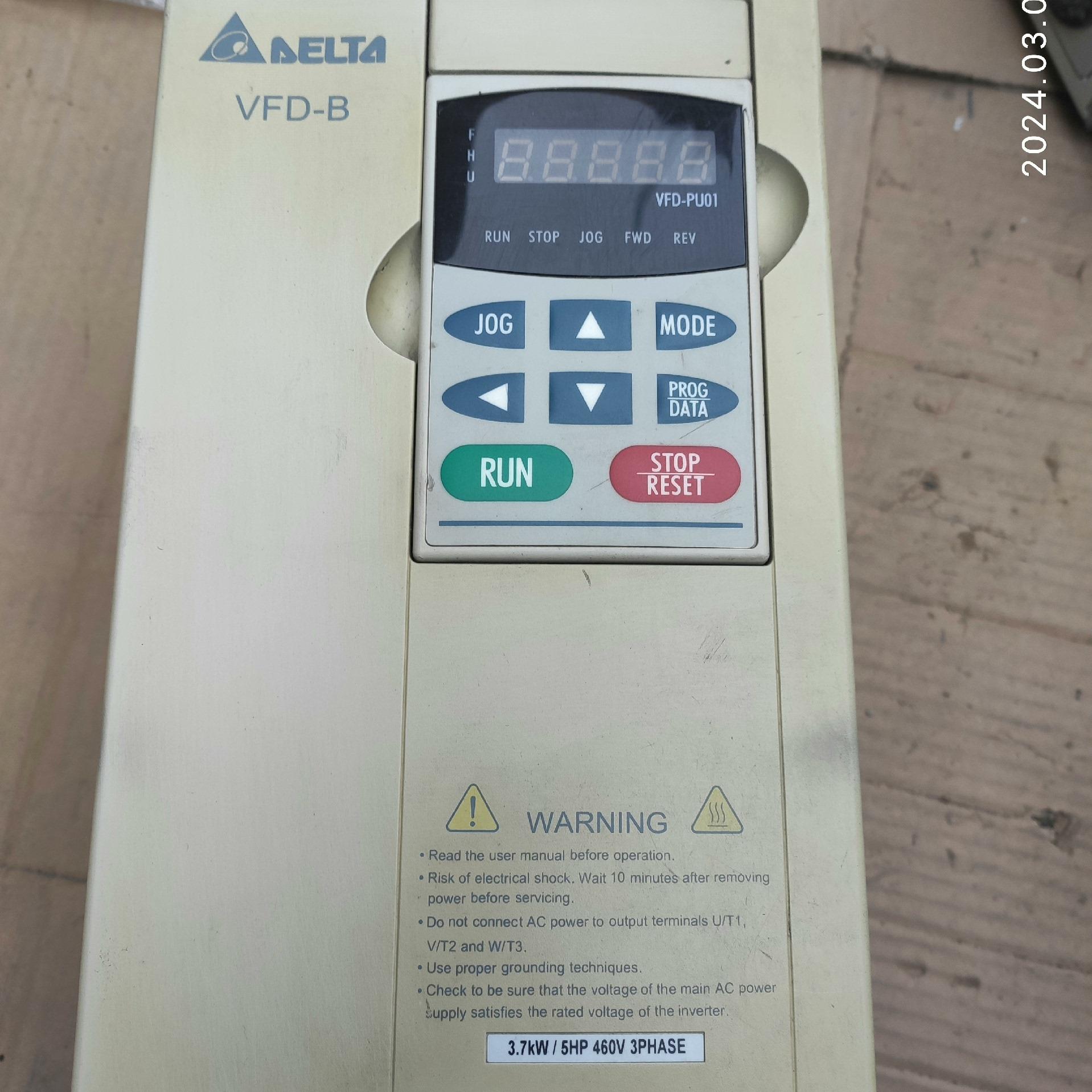 （设备配件）变频器台达VFD037B43A型号