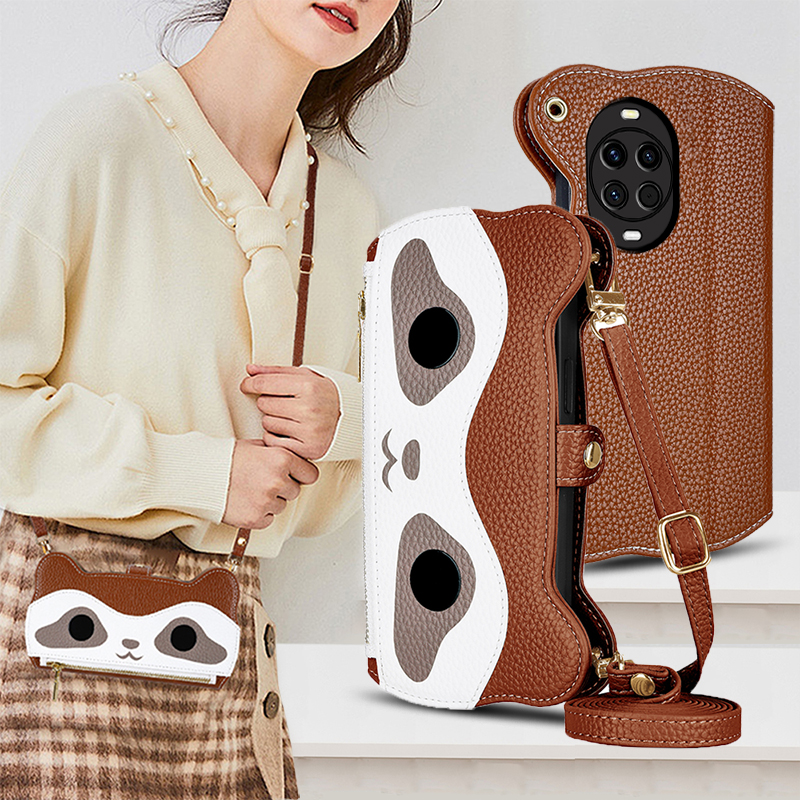 适用华为nova14手机壳斜挎nova14Ultra全包镜头nova13Pro翻盖皮套12活力版背带挂绳11SE真皮防摔nove12新款女