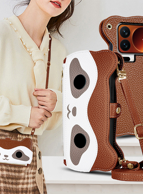 适用小米17ProMax手机壳斜挎15Ultra全包镜头14Pro翻盖皮套15T真皮防摔17Pro背带挂绳13lite创意钱包式插卡5G