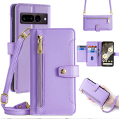 适用Google谷歌Pixel9手机壳斜挎pixel8pro翻盖皮套7A全包防摔6Pro真皮A背带挂绳4XL新款 3A男女3XL钱包式 插卡