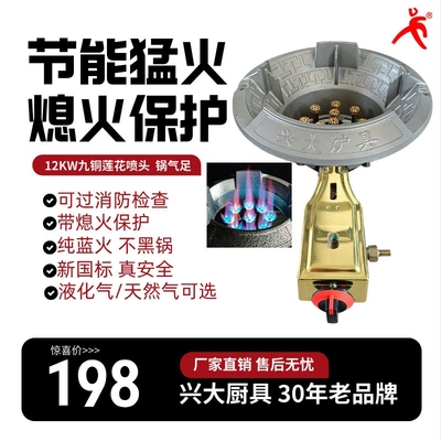 兴大煤气灶摆摊用低压猛火灶家用