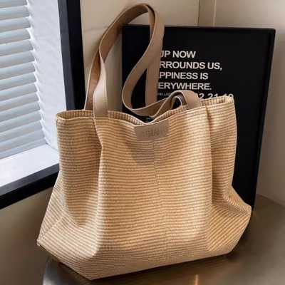 法国Drame纯色大容量托特包学院