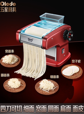 德国进口电动多功能面条机全自动不锈钢和面擀面饺子皮压面机家用