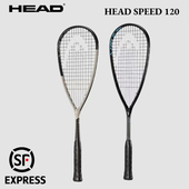 HEAD海德碳纤维壁球拍 超轻碳纤维专业赛用球拍 120sb Speed 120