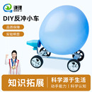 气球反冲小车空气动力小车四年级科学实验小学生科技小制作儿童diy手工材料包物理作用力与反作用力运动和力