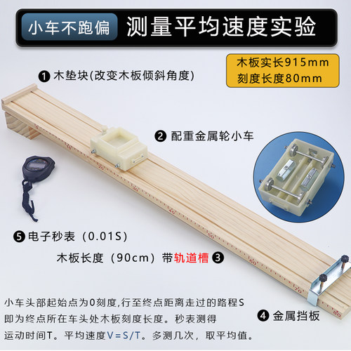 新课标实木板斜面小车