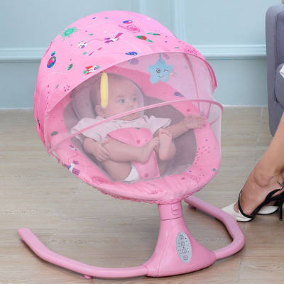 新款孩子家婴儿摇椅电动哄娃神器哄睡安抚椅摇篮躺椅安抚椅新生儿