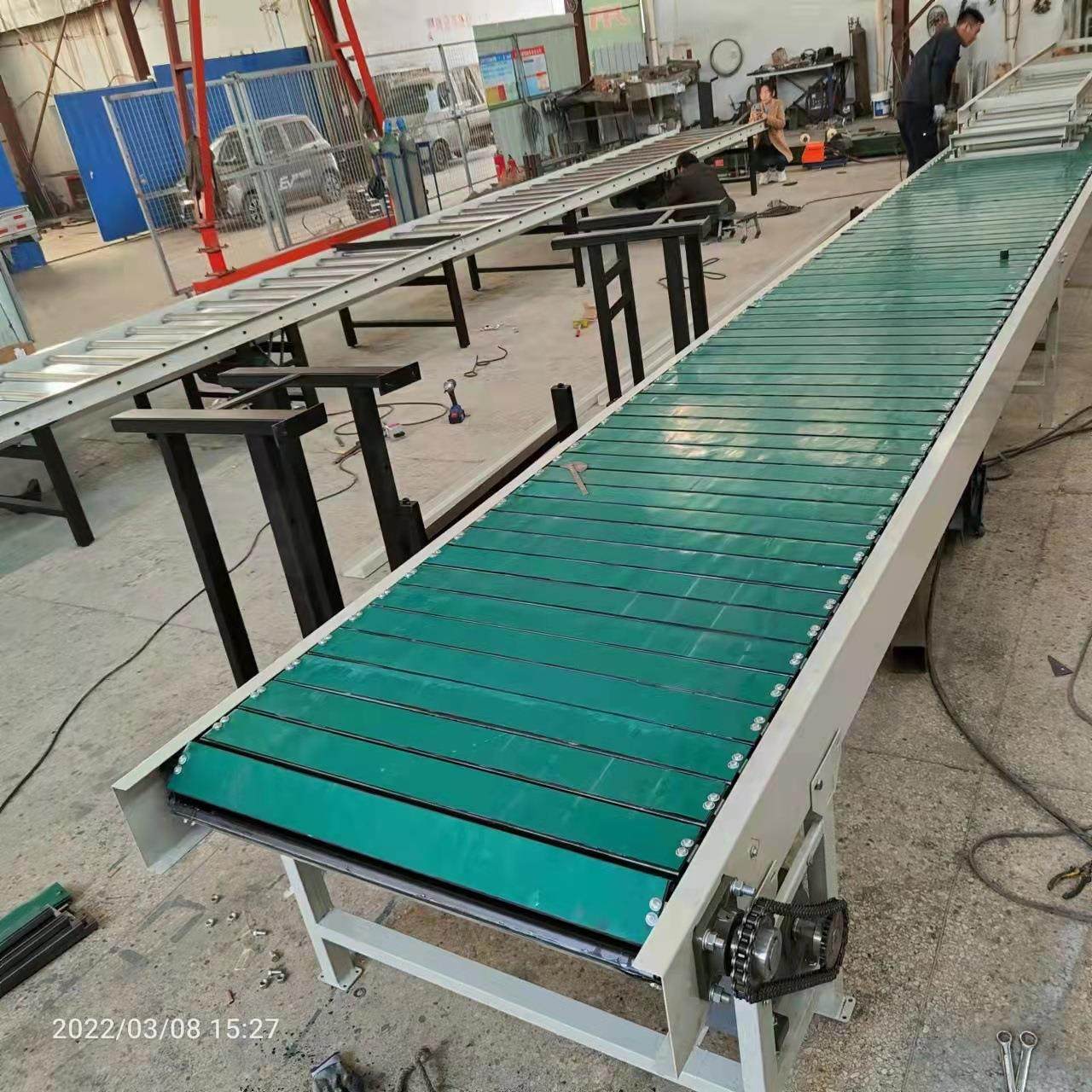 产品组装装配流水线，撕碎机配套上料机 重型链板输送机,厨房电器,腌制机,淘宝优惠券,粉丝福利购,淘宝优惠卷