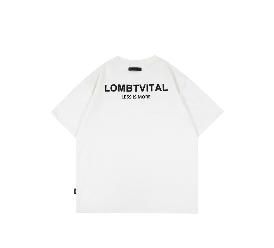 【翟潇闻主理】LOMBT 日系复古字母logo印花宽松短袖T恤 男女同款