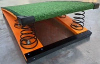 Дети 50x80 четыре края пружинного замка зеленые