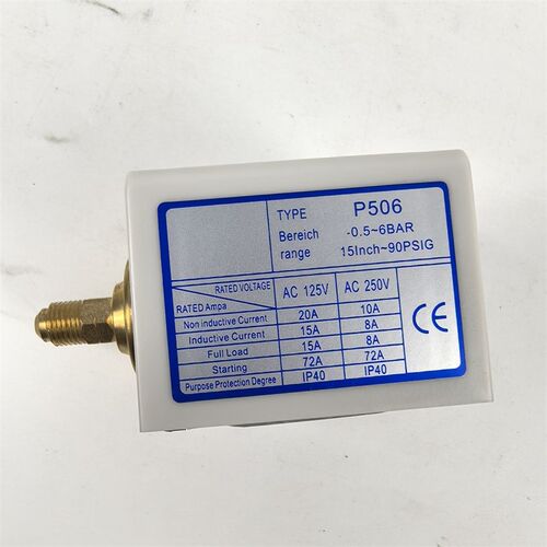 P506可调压h力开关控制继电器 蒸汽发生器锅炉6公斤压力开关控制