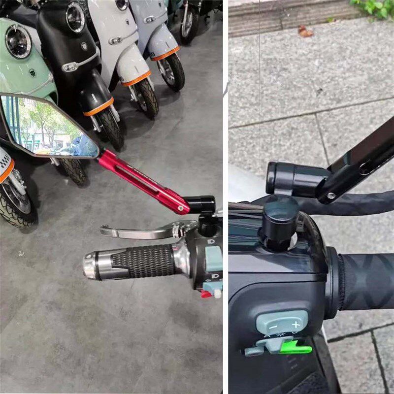 摩小鸦适用于九号电动车F90/E8/E22/ES321MAX后视镜Y反光镜倒车镜