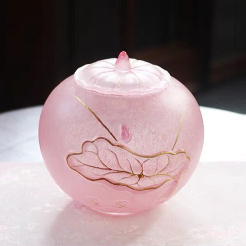 心缘堂琉璃茶叶h罐精品高档密封储存罐家用防潮普洱茶叶盒收纳罐