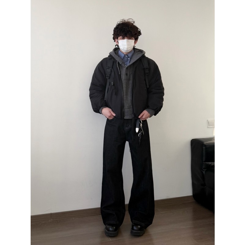 【小个子特制衣长】HFB 美式短款拆卸袖套通勤百搭外套棉服CW1332