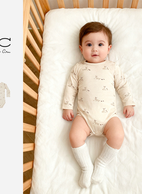 ryleecru童装rc婴幼儿连体衣长袖爬服哈衣包臀衣包屁衣