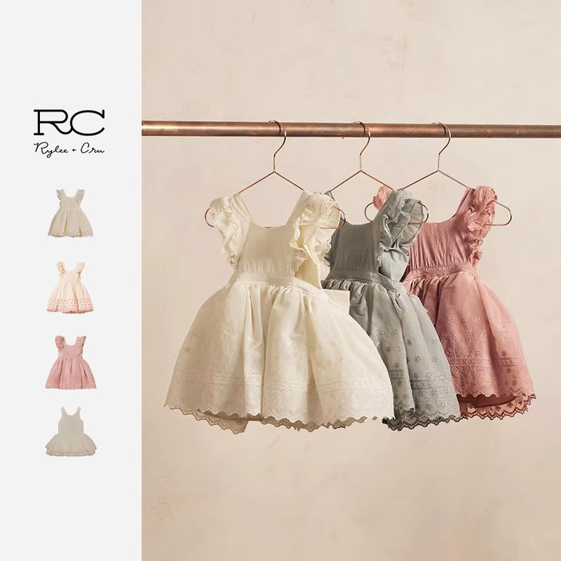RyleeCru官方正品公主裙女童连衣裙生日周岁礼服礼裙女宝裙子