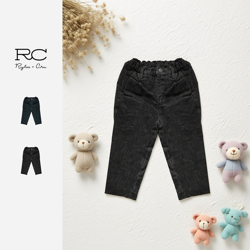 RyleeCru官方正品儿童裤子男童女童休闲裤加绒长裤