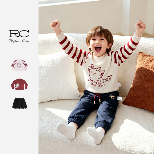 毛衣rylee&cru毛衣女童新年男童