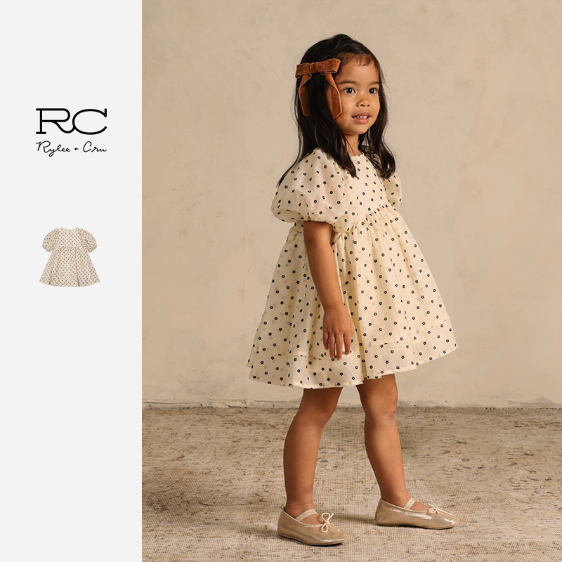 RyleeCru童装RC女童连衣裙春夏款森系仙女女宝裙子图片