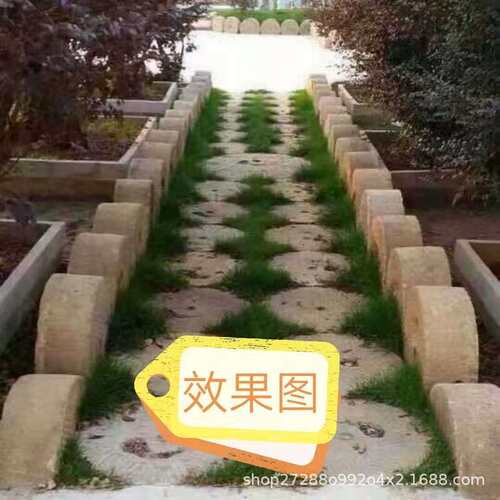 老石槽磨盘刻字景区装饰摆件石磨盘铺路青石茶桌石槽搭建洗手池