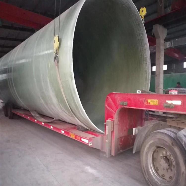 玻璃钢夹砂化工通风管道FRP玻璃钢通风除臭管道