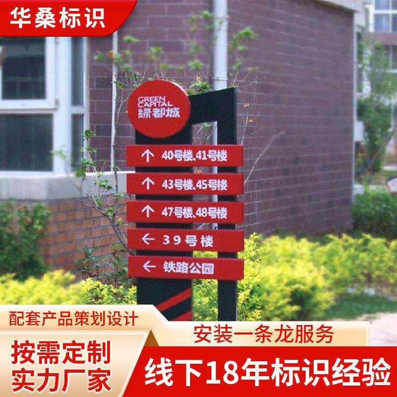 制定宣传栏指示牌不锈钢导向广告牌制作精神堡垒立牌厂区标识