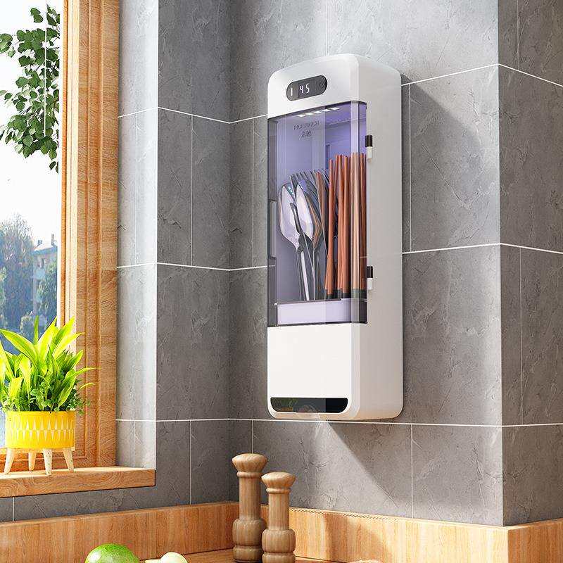 筷子烘干消毒一体机智能壁挂收纳盒器专用笼快筒筷子笼家用免打孔