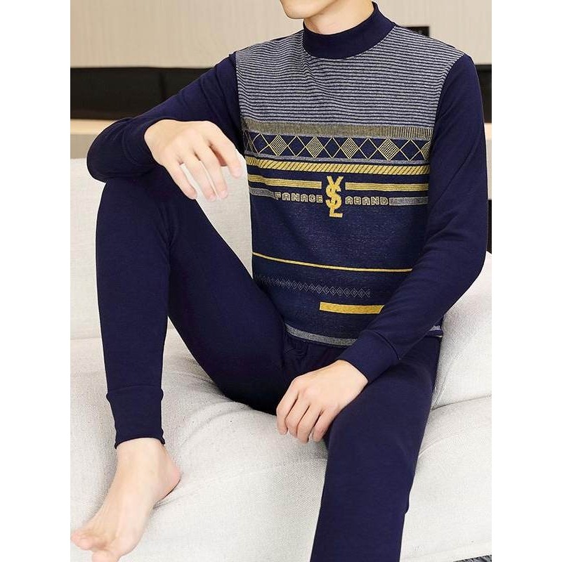 全棉纯棉男士薄款保暖内衣套装打底纯棉毛衫中老年人爸爸装中高领,女士内衣/男士内衣/家居服,保暖套装,淘宝优惠券,粉丝福利购,淘宝优惠卷
