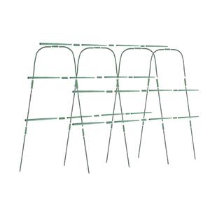 园艺拱弯管竿子搭架房菜园温室大形棚暖爬竹藤支架遮阳U型KUM支架